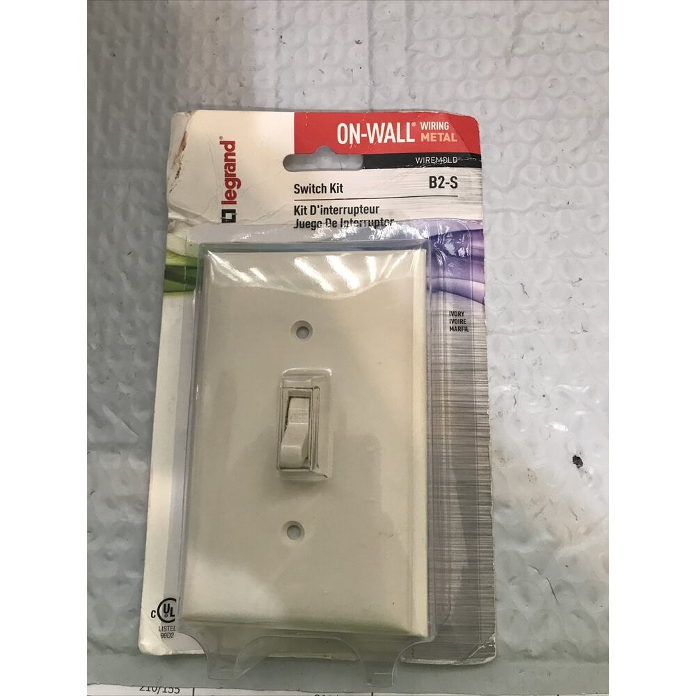 Legrand ~ White ~ On-Wall Wiring Metal ~ Switch Kit ~ B2-S ~ Open Box